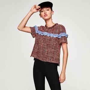 Brand new Zara tweed top